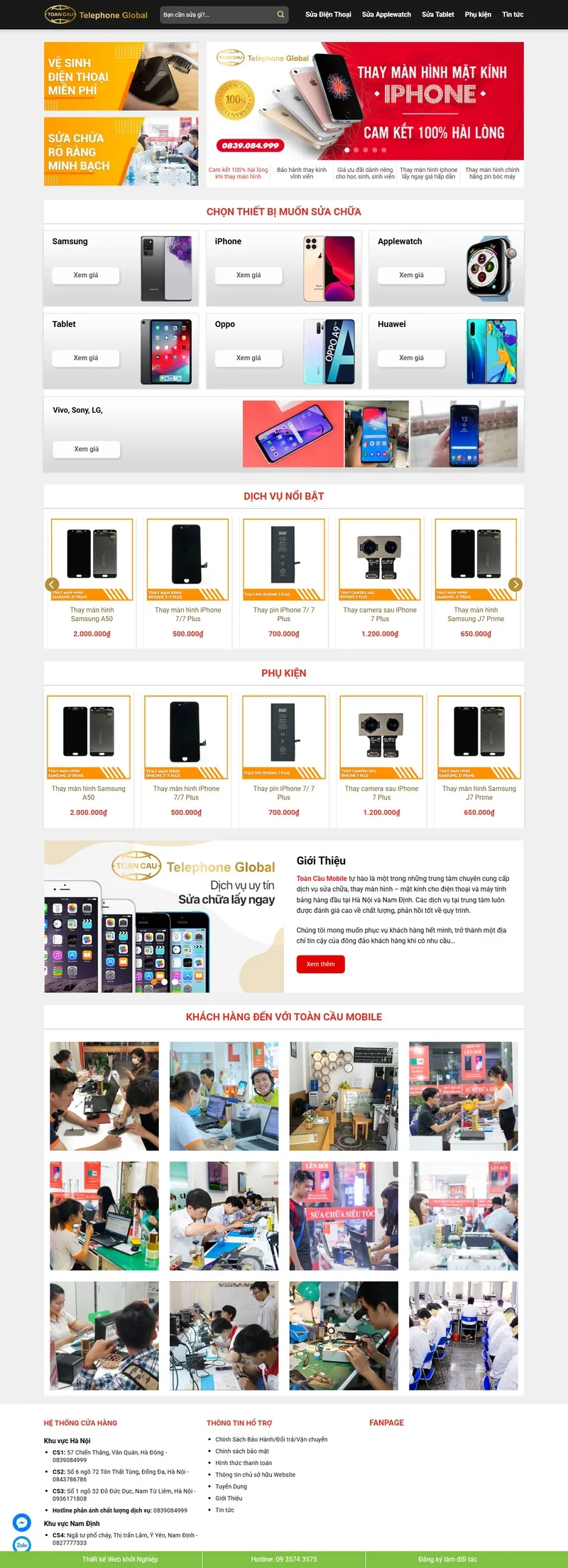 Theme wordpress sửa điện thoại 01