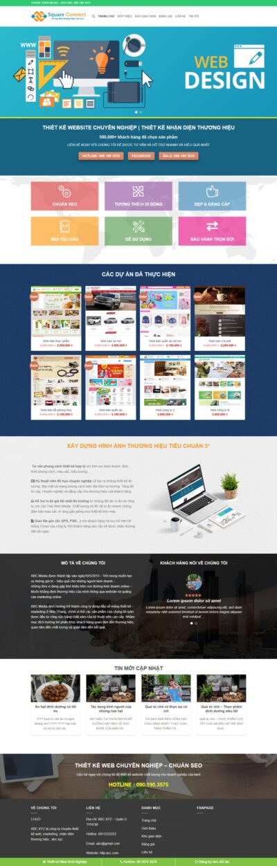 Theme wordpress thiết kế web