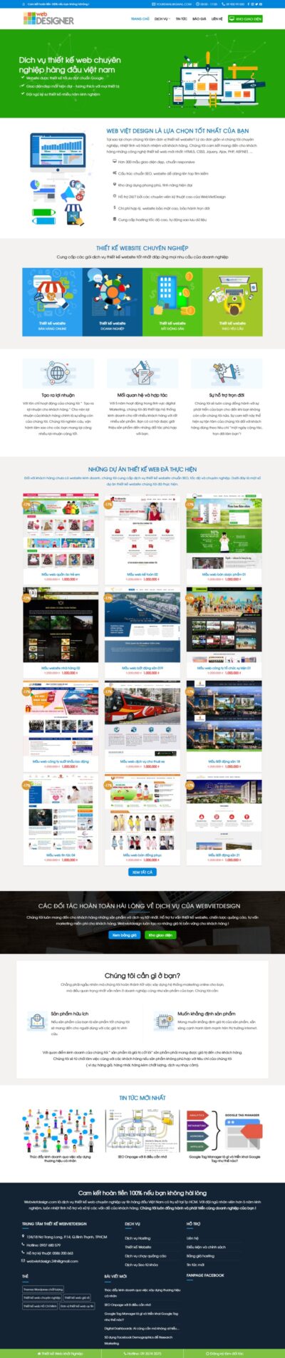 Theme wordpress thiết kế web