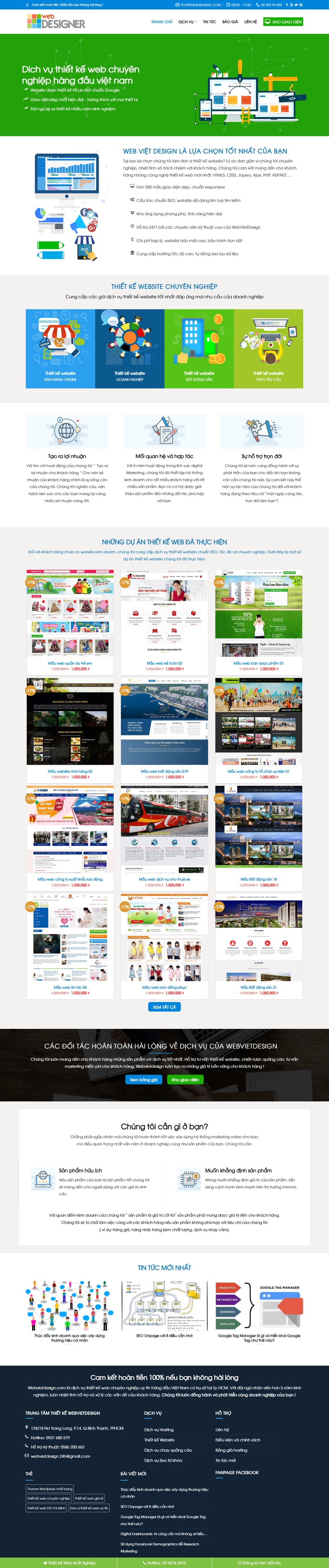 Theme wordpress thiết kế web
