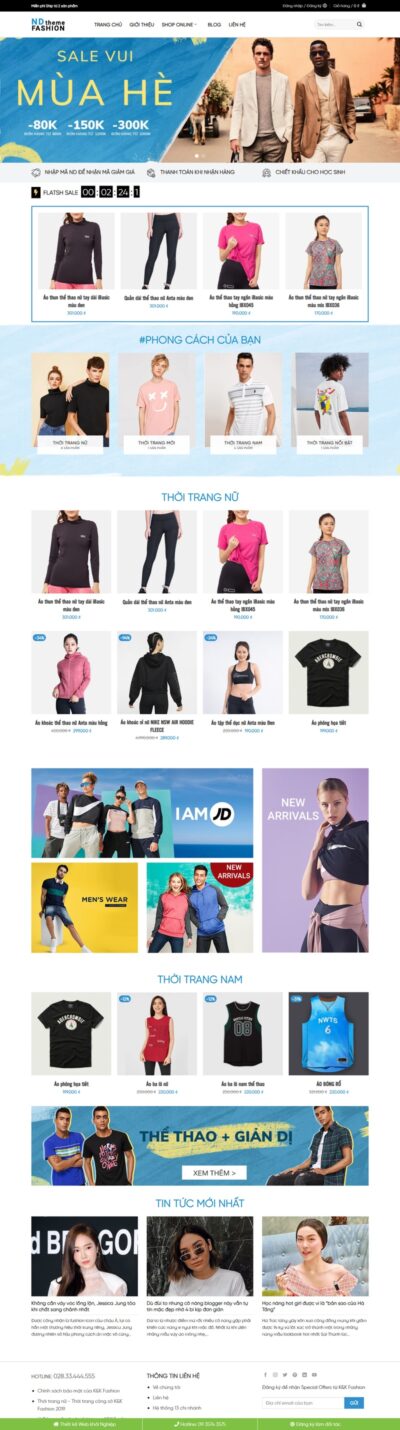 Theme wordpress thời trang 05
