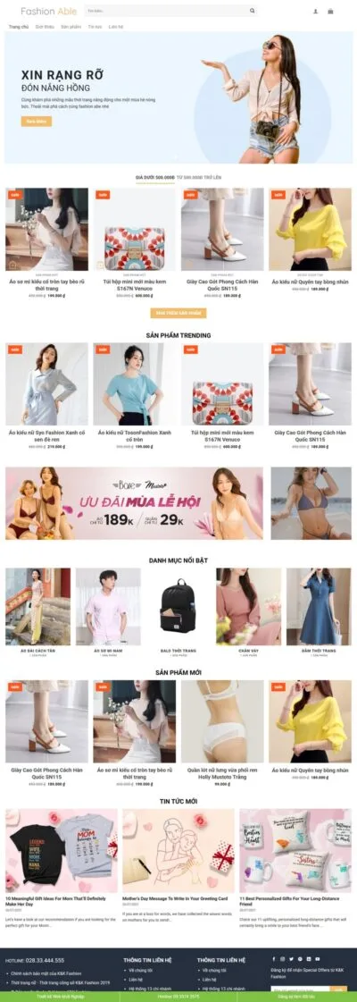 Theme wordpress thời trang 07