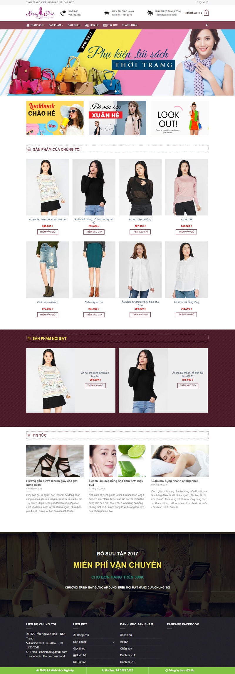 Theme wordpress thời trang nữ