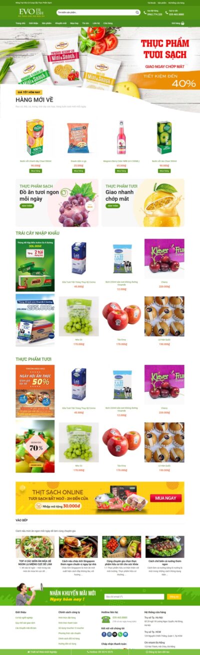 Theme wordpress thực phẩm 02