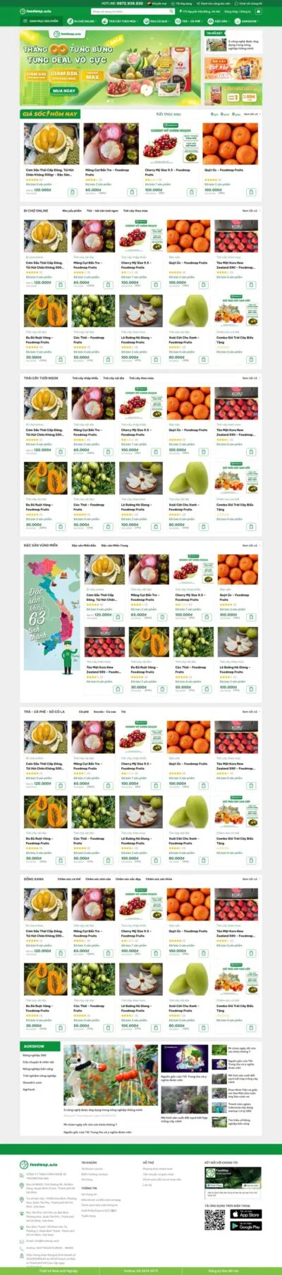 Theme wordpress thực phẩm 06