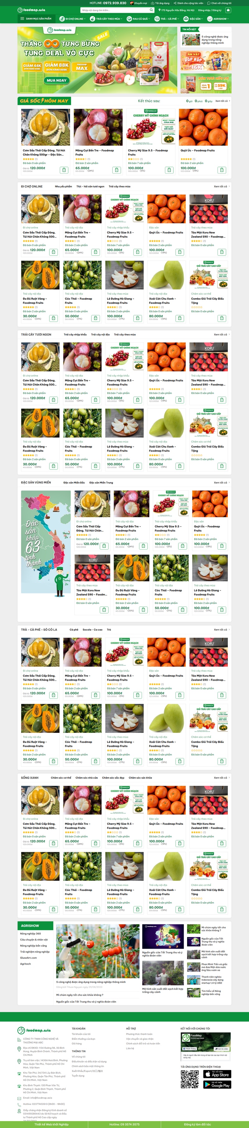 Theme wordpress thực phẩm 06