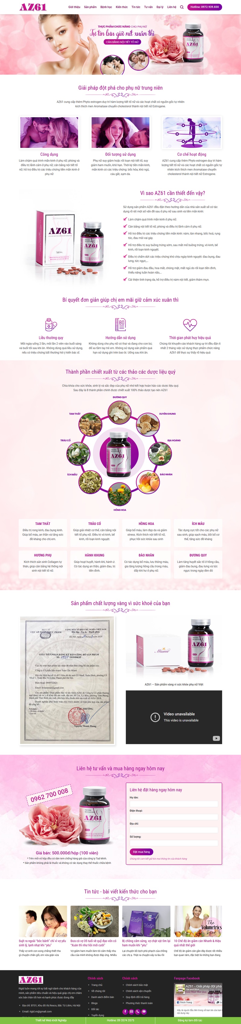 Theme wordpress thực phẩm chức năng 03