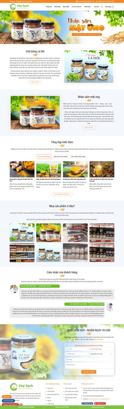 Theme wordpress thực phẩm chức năng 07