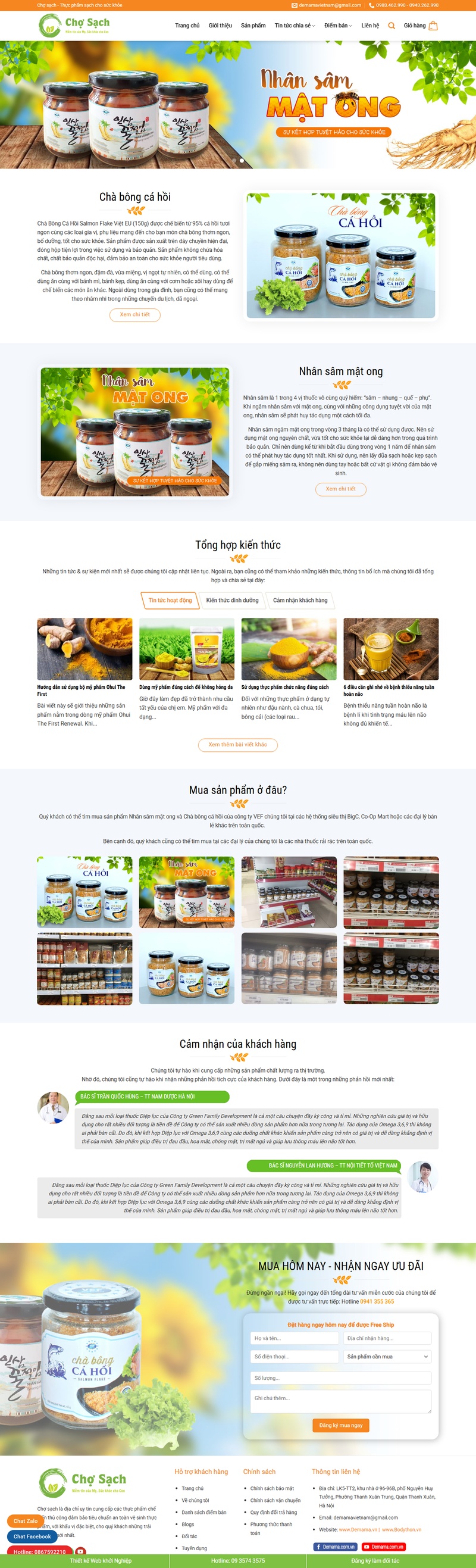 Theme wordpress thực phẩm chức năng 07