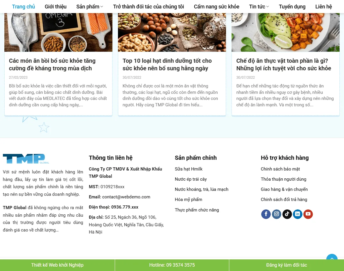 Theme WordPress thực phẩm sạch 07 - Trang sản phẩm