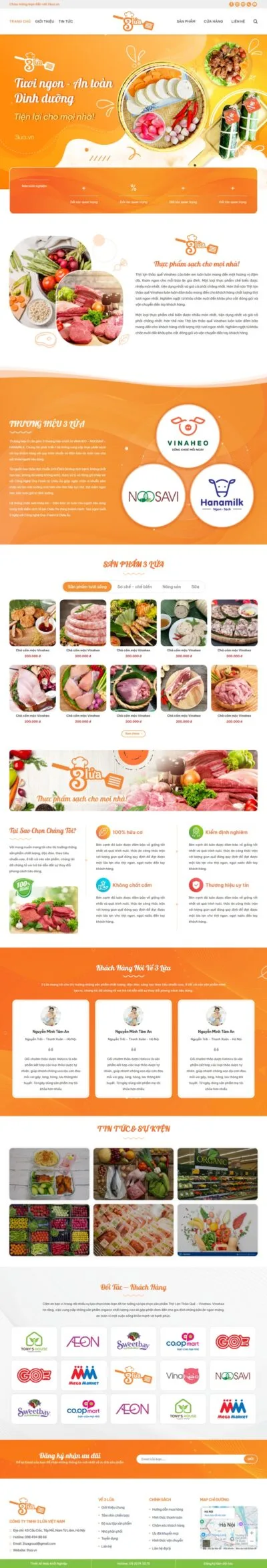 Theme wordpress thực phẩm sạch 09