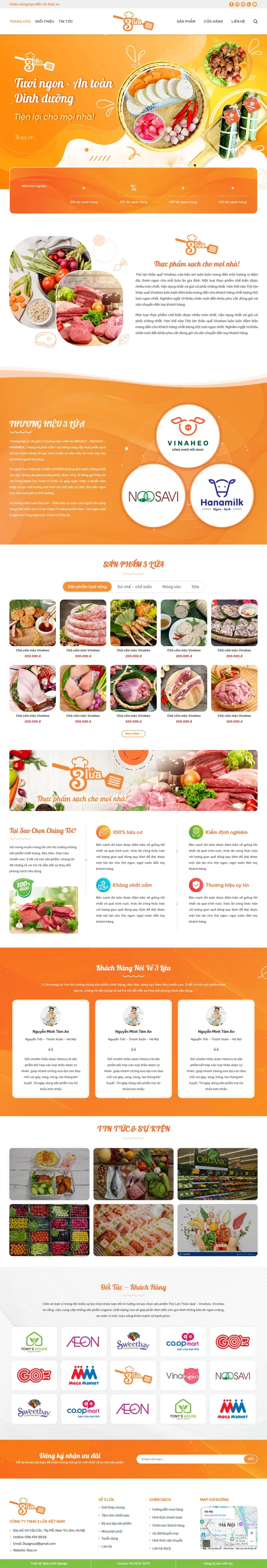 Theme wordpress thực phẩm sạch 09