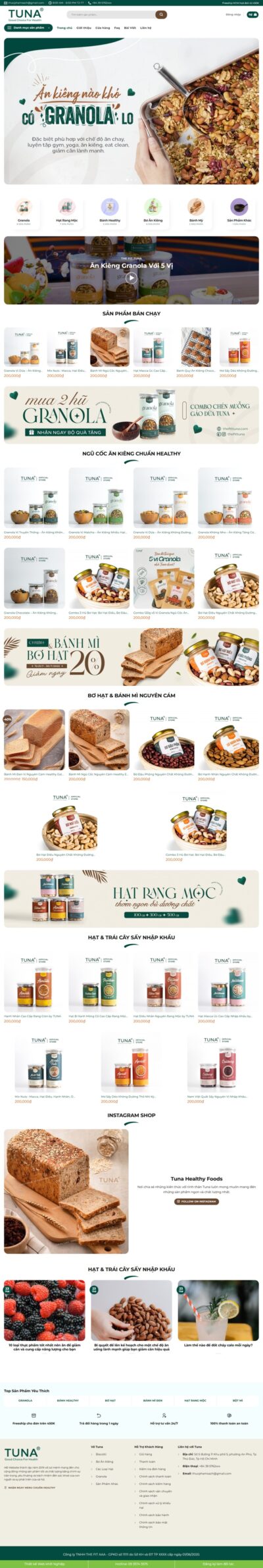 Theme wordpress thực phẩm sạch 5