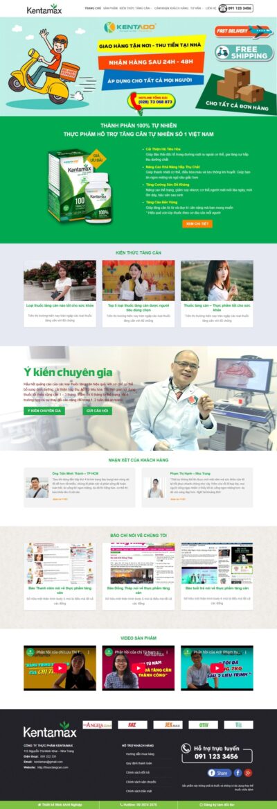 Theme wordpress thuốc tăng cân