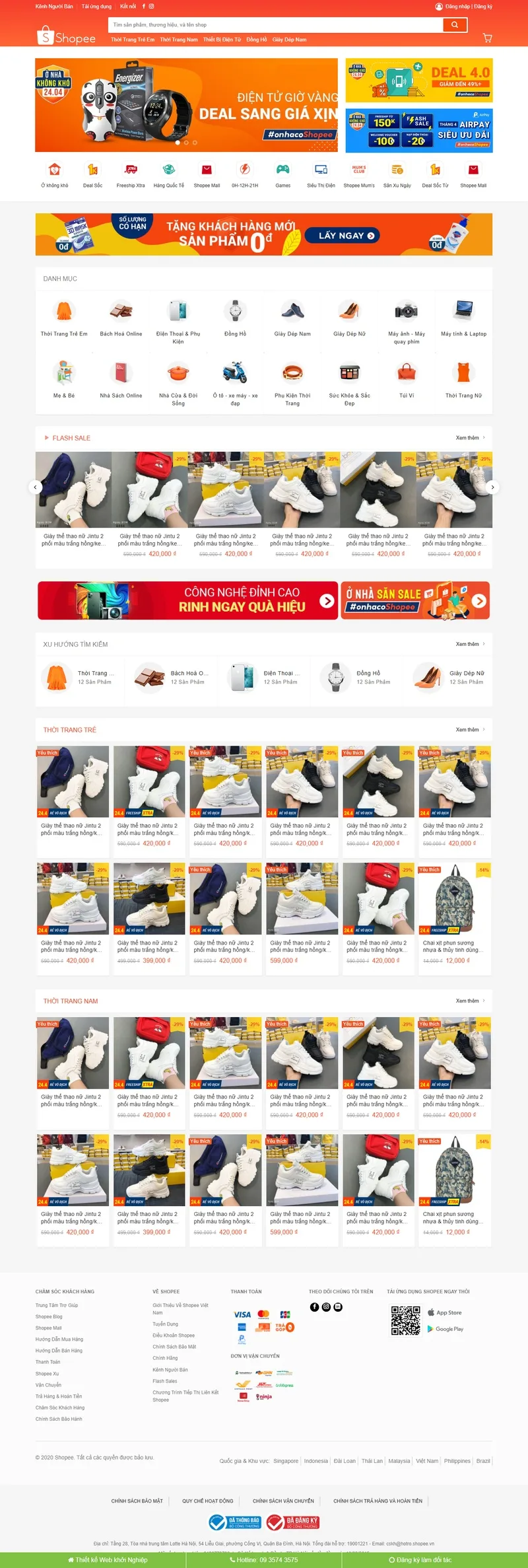 Theme wordpress thương mại điện tử đẹp - giống Shopee