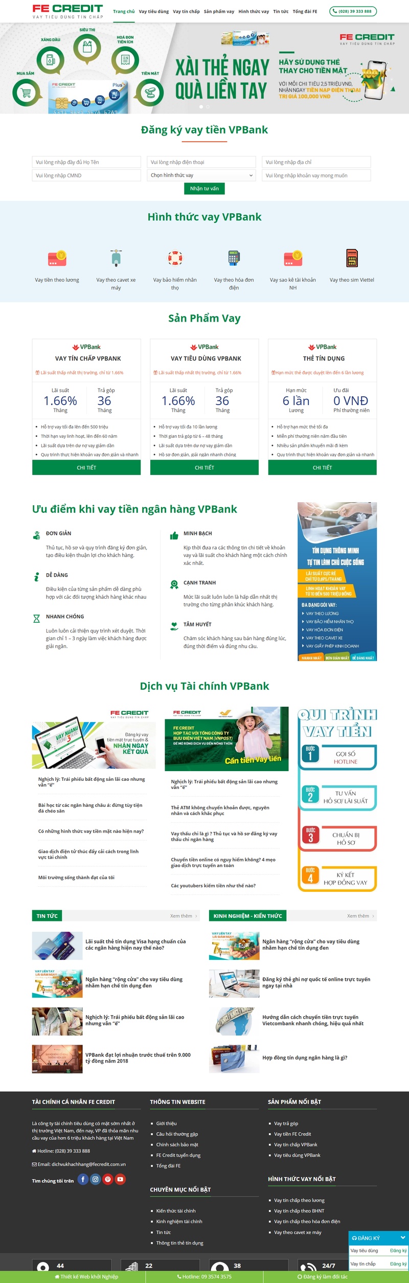 Theme wordpress tín dụng vpbank