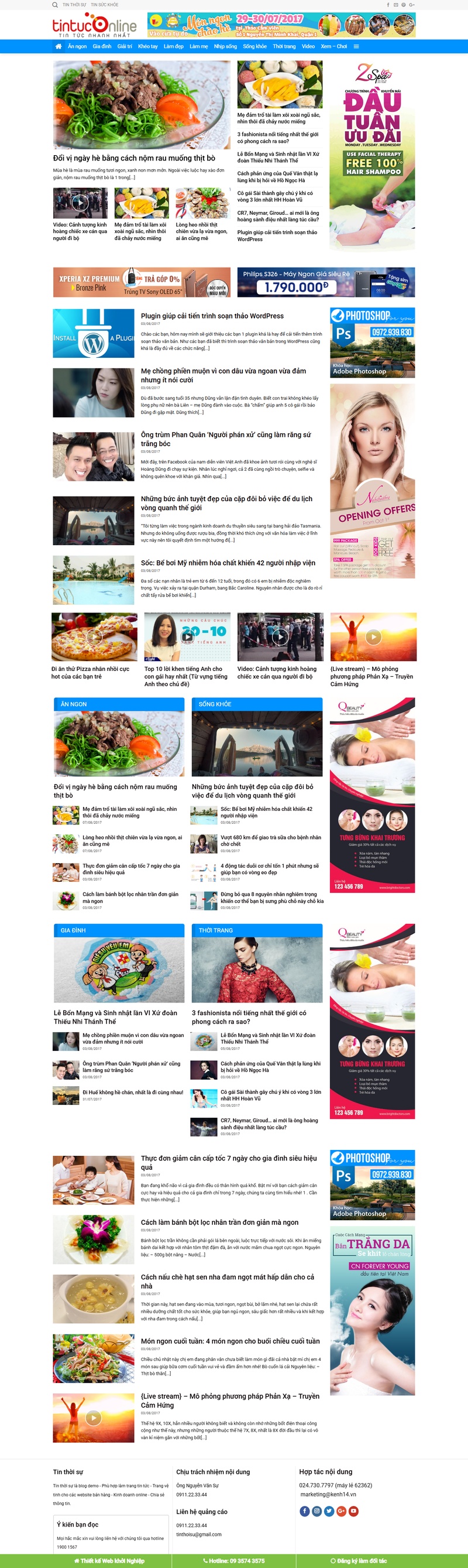 Theme wordpress tin tức 01