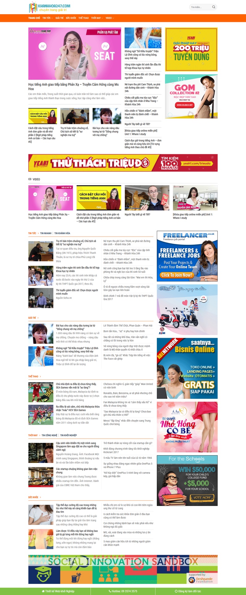 Theme wordpress tin tức