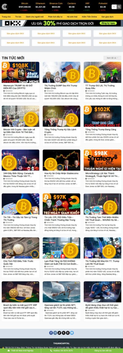 Theme wordpress tin tức blockchain, crypto, coin 03