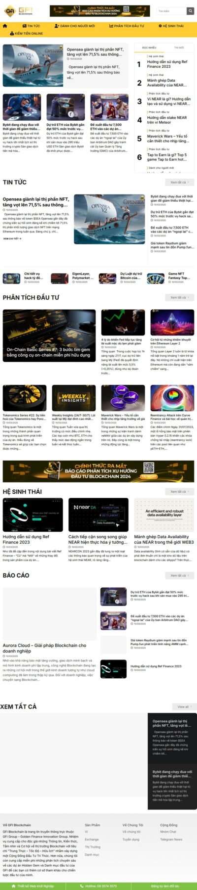 Theme wordpress tin tức blockchain, crypto, coin