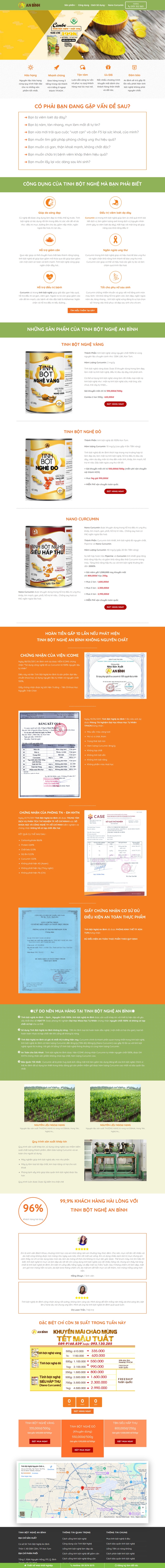 Theme wordpress Tinh bột nghệ