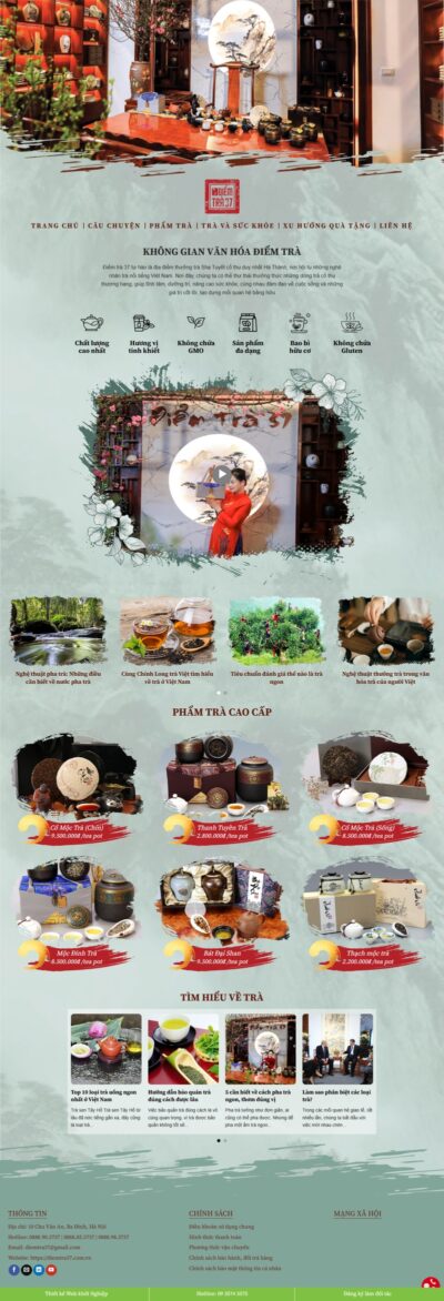 Theme wordpress trà xanh 02