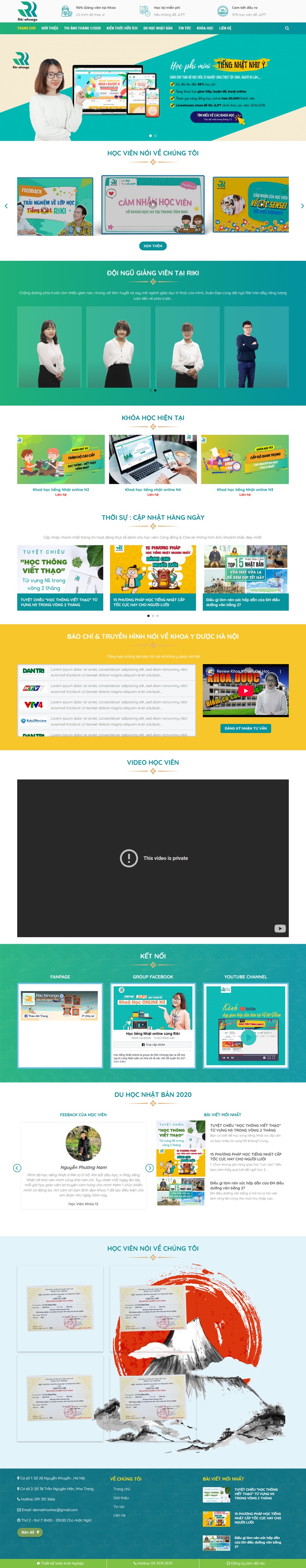 Theme wordpress trung tâm ngoại ngữ