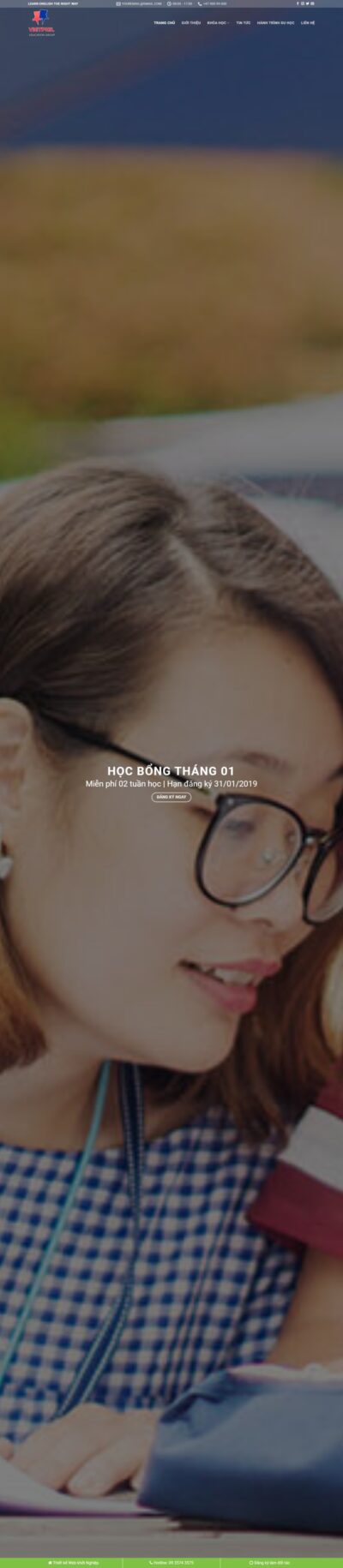 Theme wordpress Trung tâm tiếng anh 03
