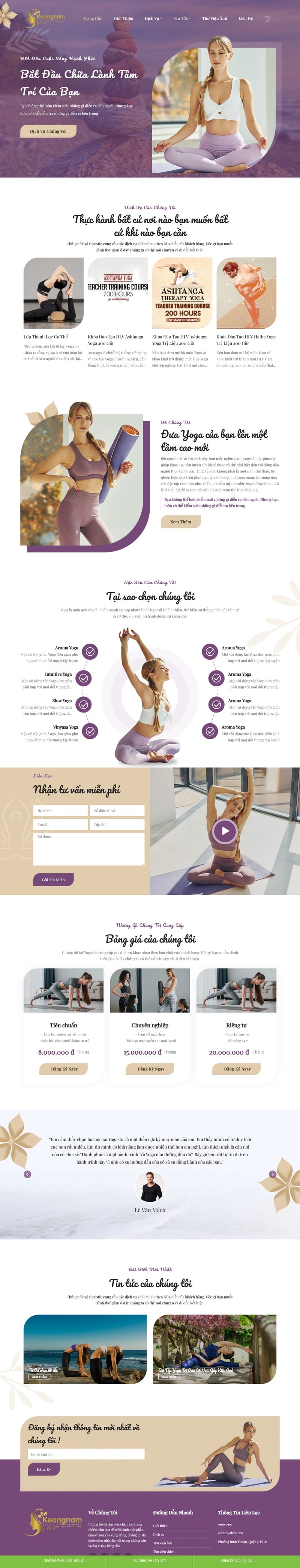 Theme wordpress trung tâm yoga 01