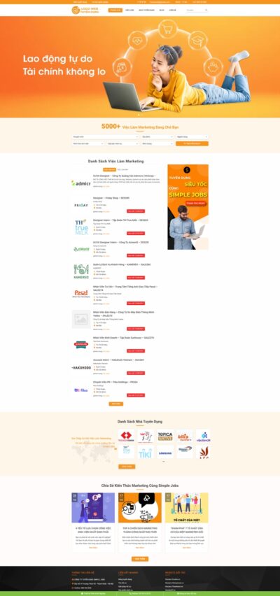 Theme wordpress tuyển dụng 01