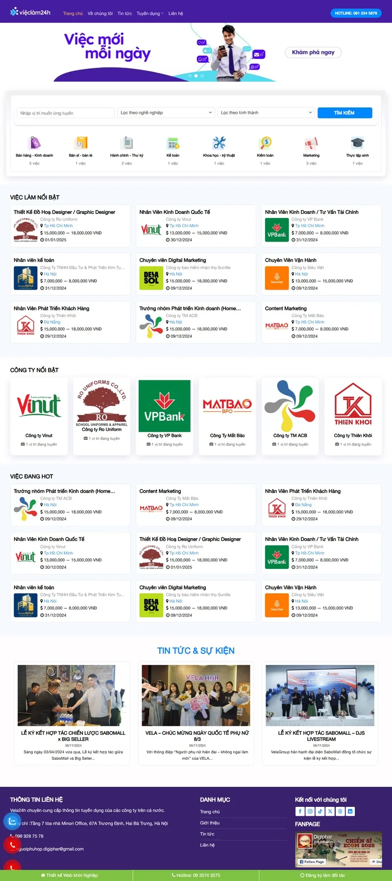 Theme wordpress tuyển dụng 03