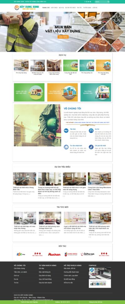 Theme wordpress xây dựng