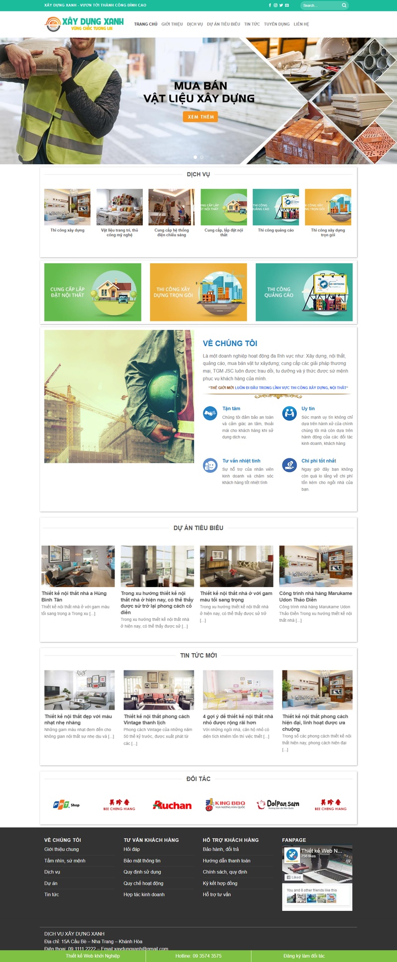 Theme wordpress xây dựng