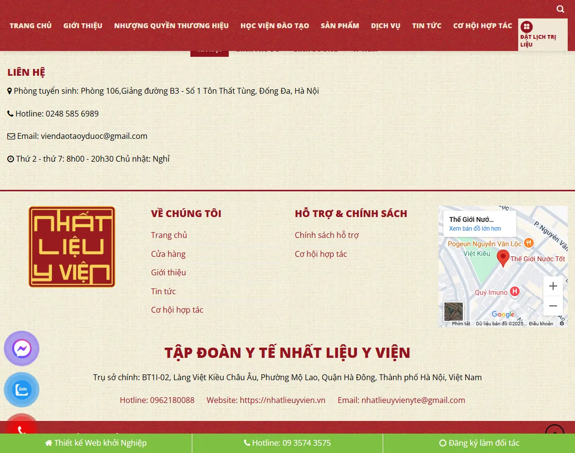 Tính năng theme wordpress phòng khám