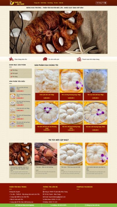 Theme wordpress yến sào 02