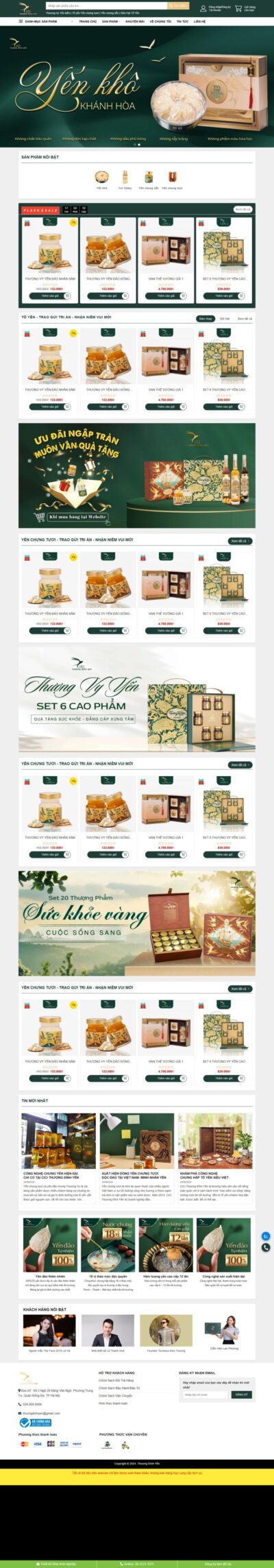 Theme wordpress yến sào 04 - giống thượng đình yến