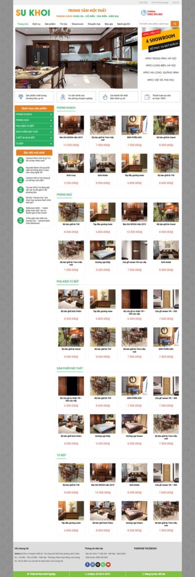 Themes wordpress bán tủ bếp