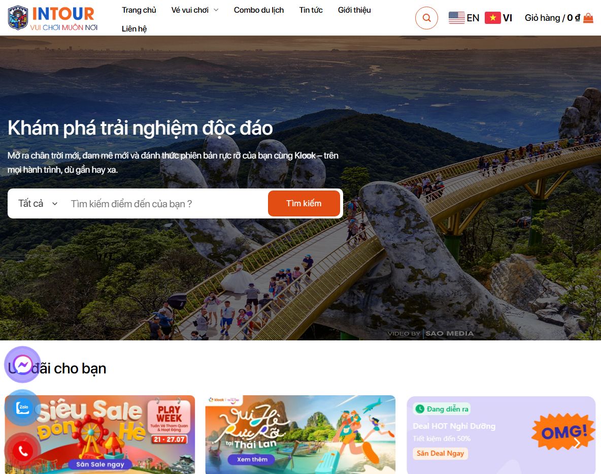 Giao diện Theme wordpress du lịch mẫu 29