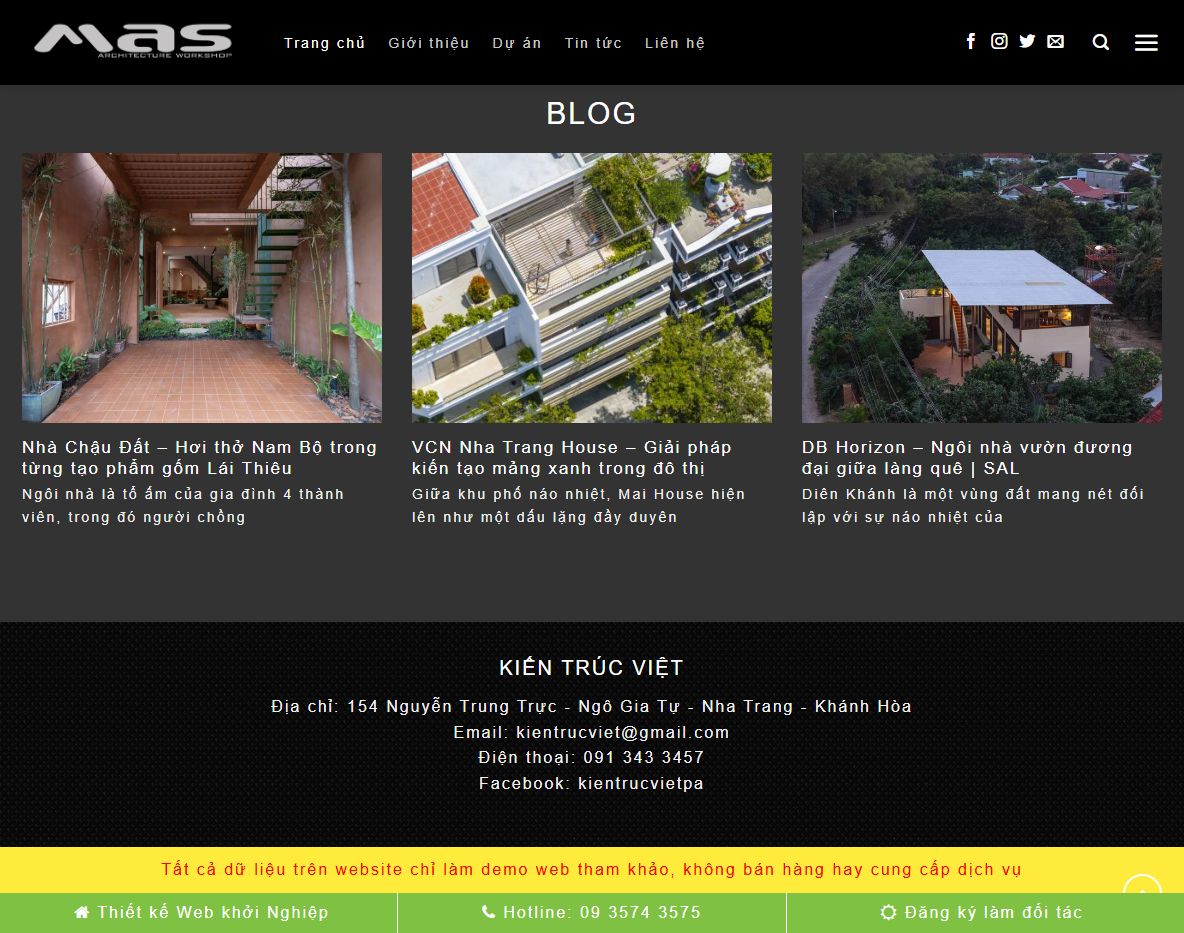 Tính năng Theme wordpress kiến trúc 08