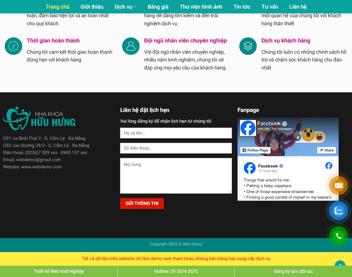 Tính năng Theme wordpress nha khoa 04