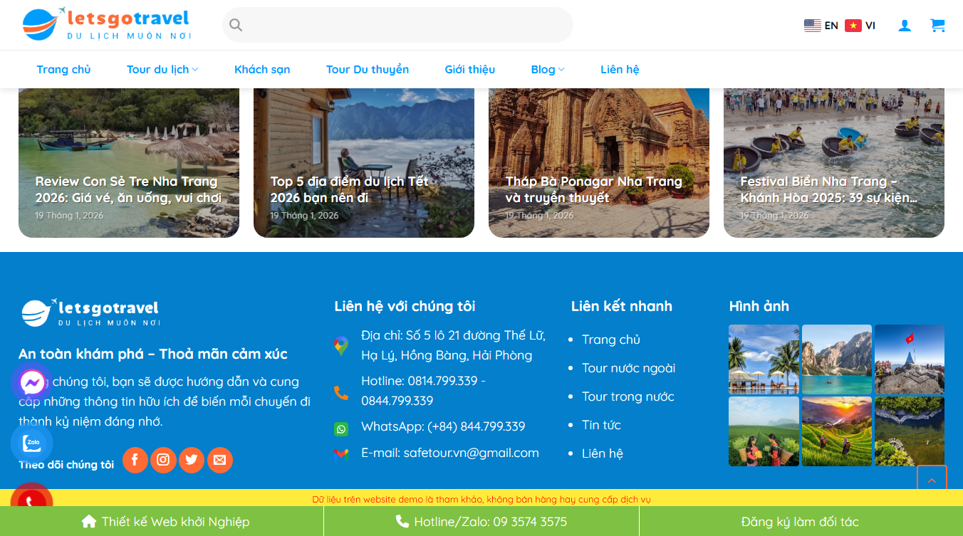 Các tính năng Theme WordPress Du Lịch 33