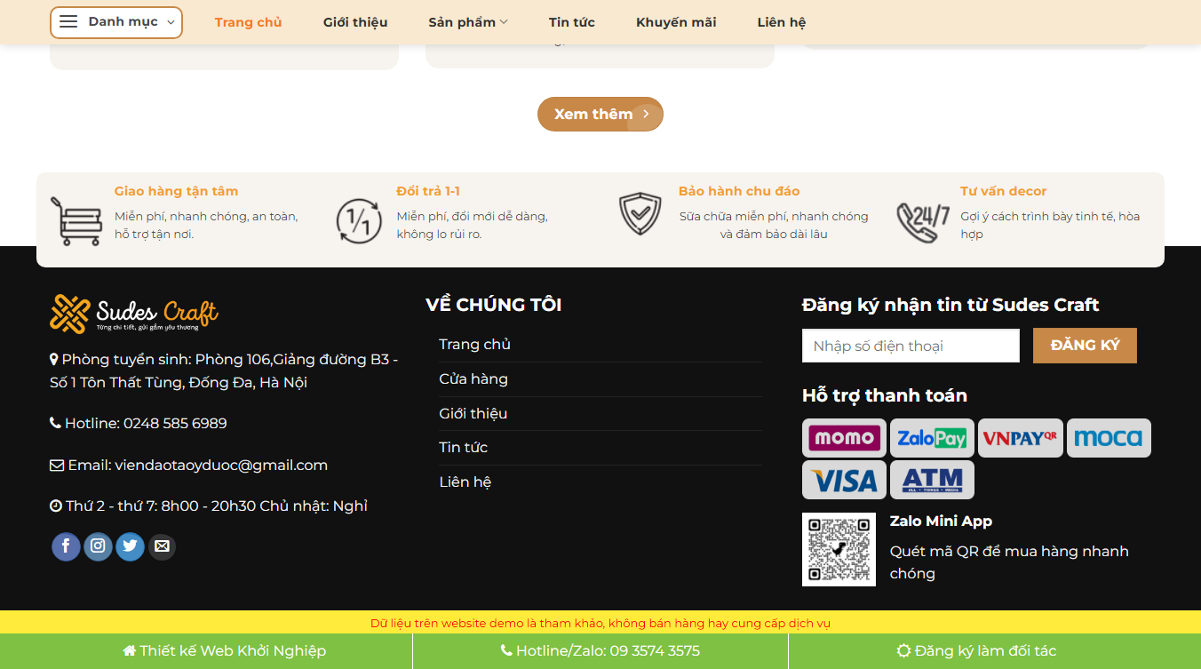 Theme WordPress bán đồ thủ công mỹ nghệ - Đầy đủ tính năng quản lý