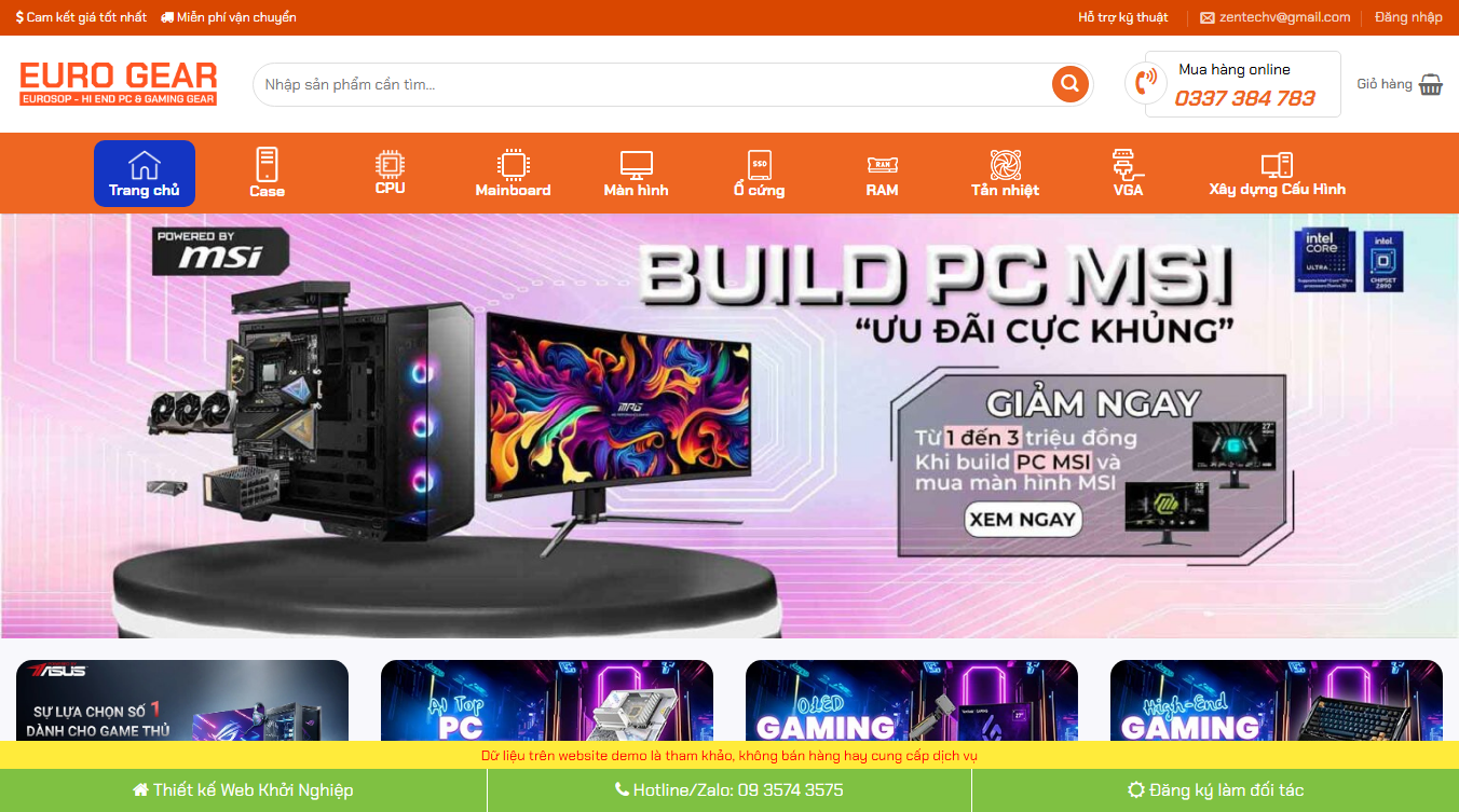 Theme WordPress bán máy tính 09 - Giao diện cửa hàng điện tử chuyên nghiệp