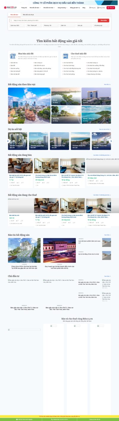 Theme wordpress bất động sản có đăng tin