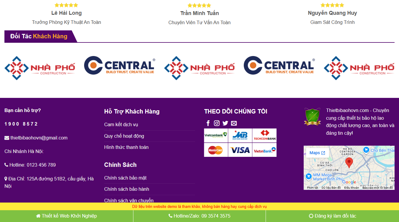 Theme WordPress thiết bị bảo hộ - Giải pháp bán hàng online hiệu quả