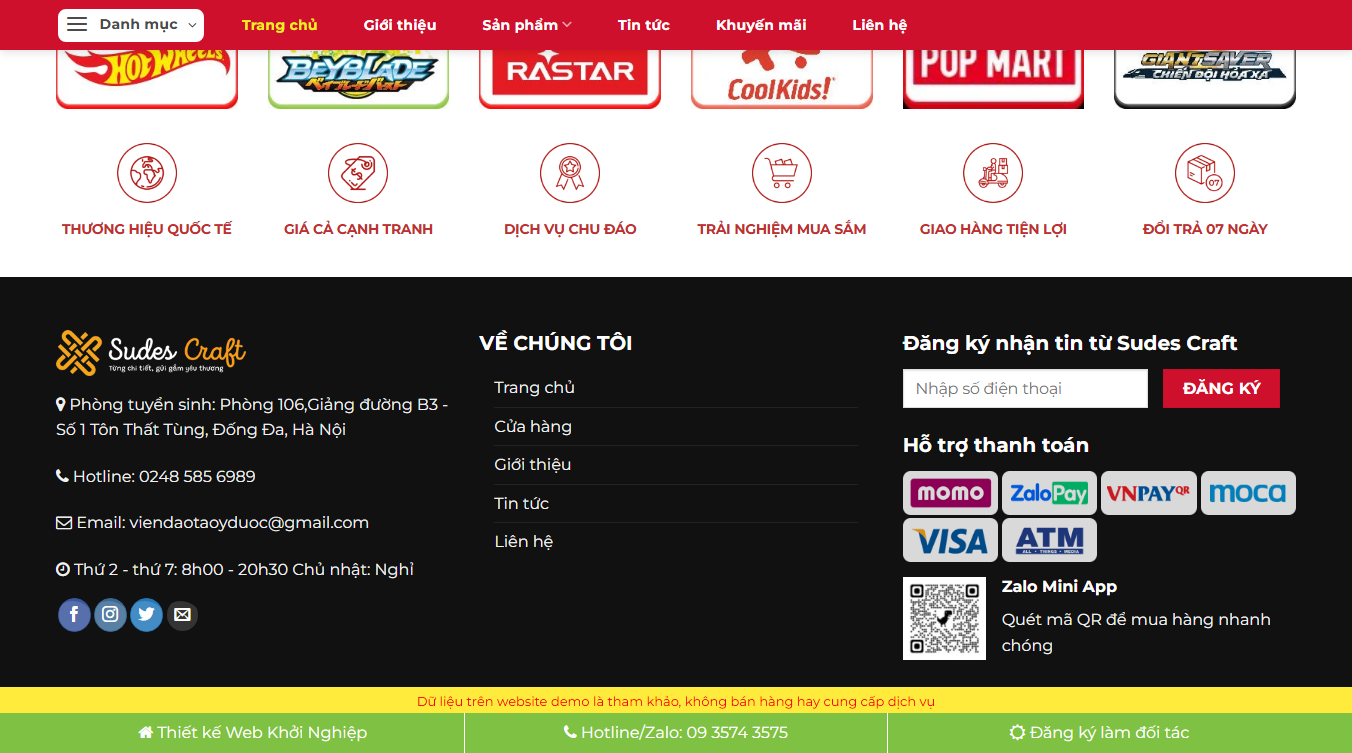 Theme wordpress bán đồ chơi trẻ em 01 - Trang sản phẩm
