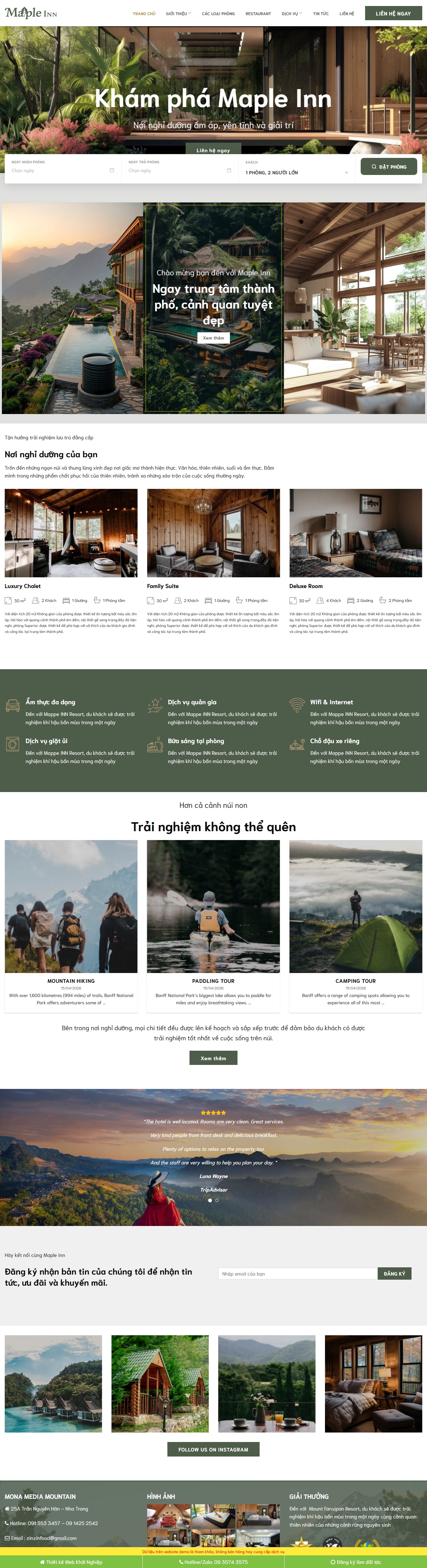 Theme wordpress khách sạn - hotel 06