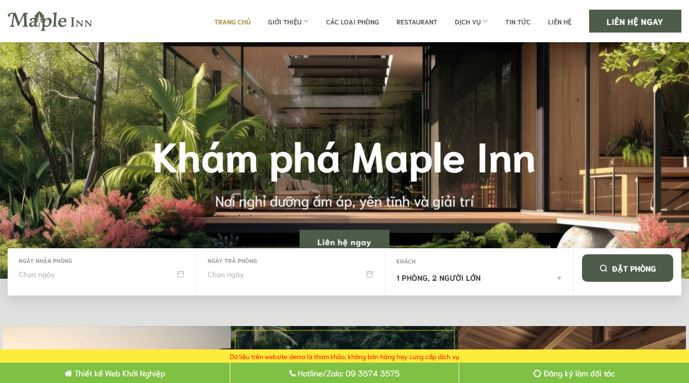 Theme WordPress khách sạn Hotel 04 - Giao diện đẹp cho website khách sạn
