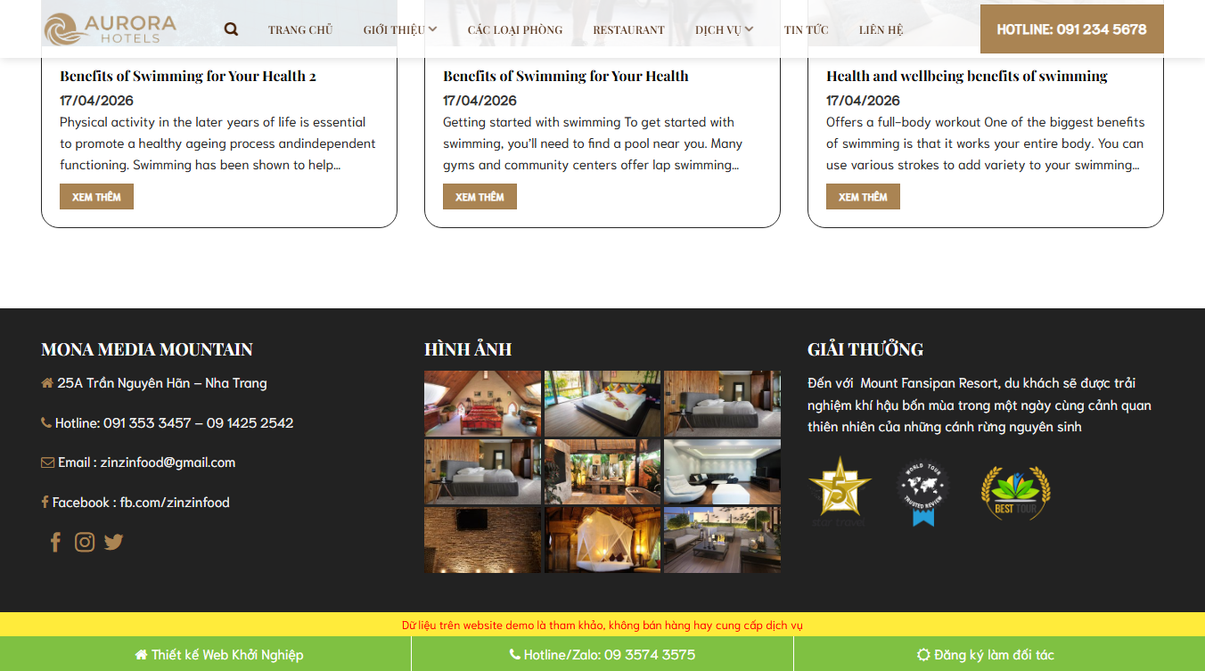 Theme wordpress khách sạn hotel 05 - tính năng quản lý đặt phòng