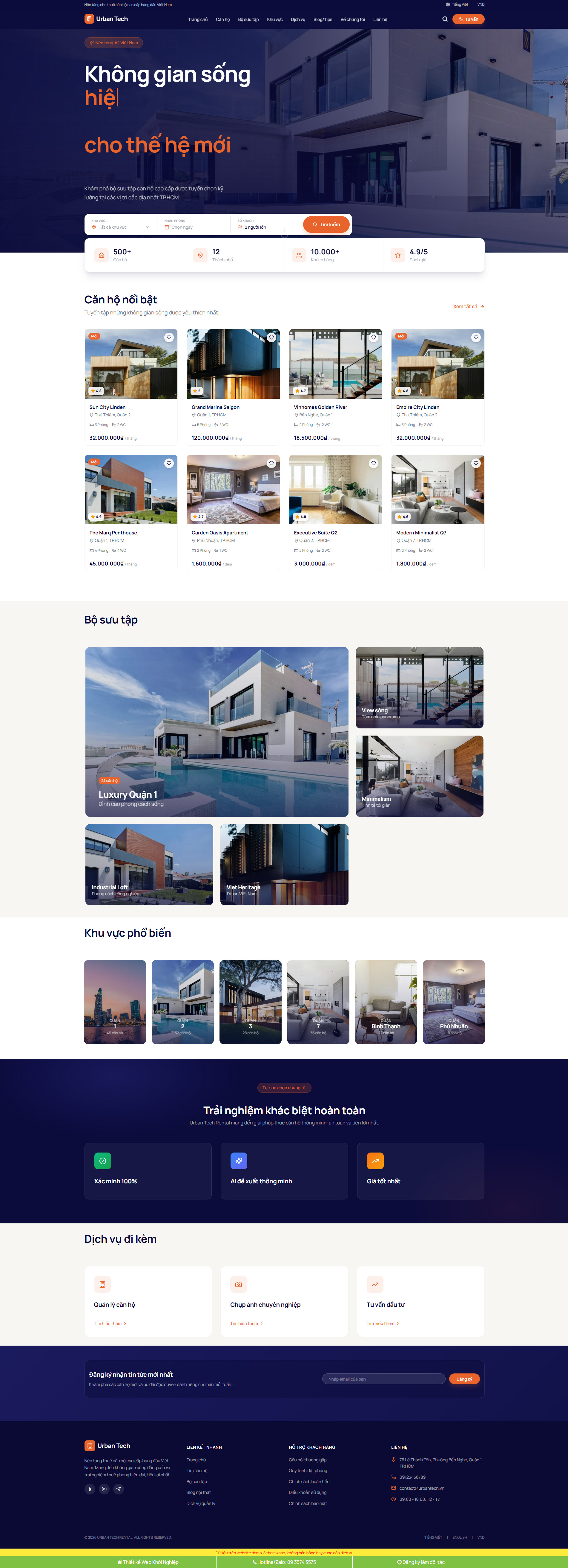 Theme wordpress cho thuê căn hộ